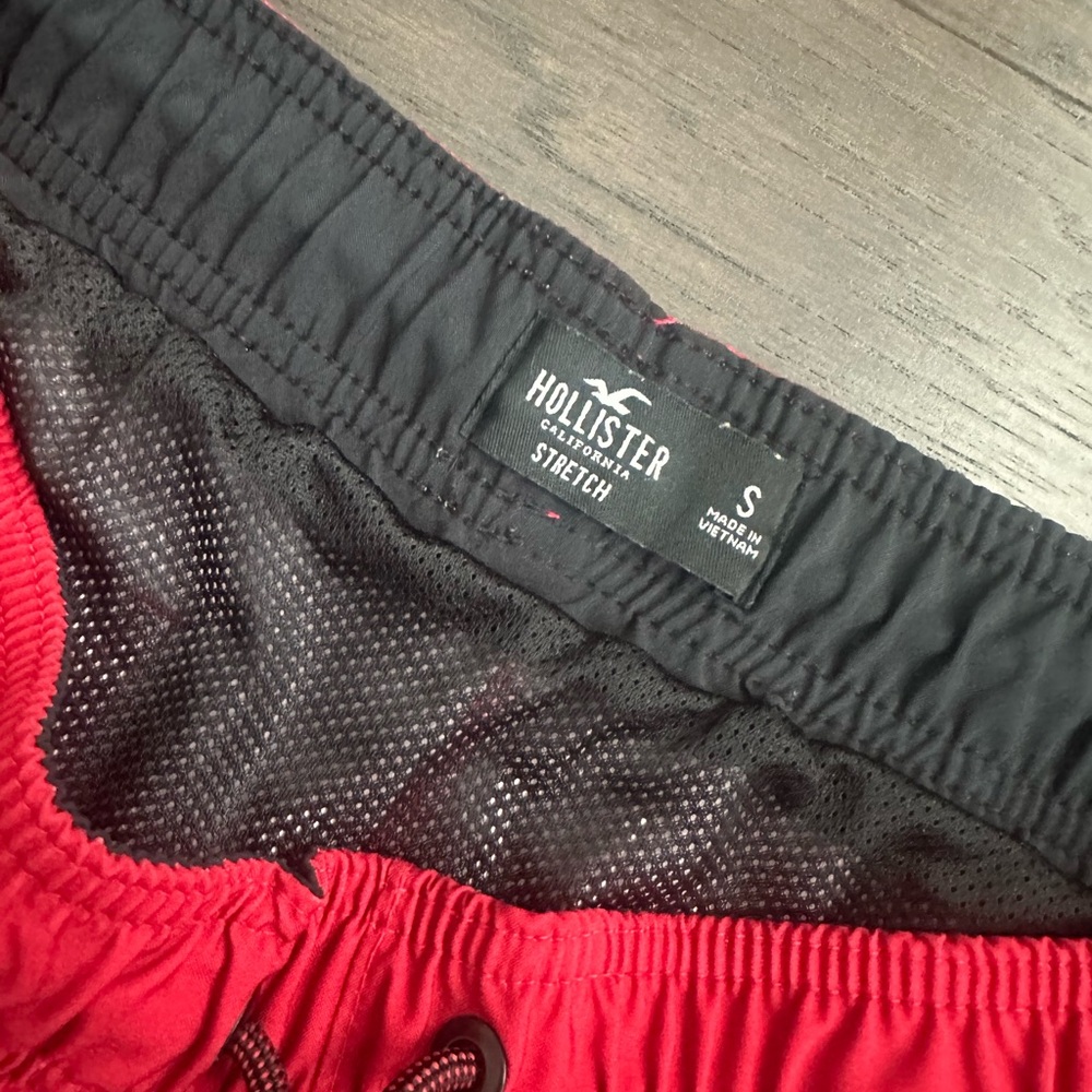 Hollister Vibrant Red Swim Trunks